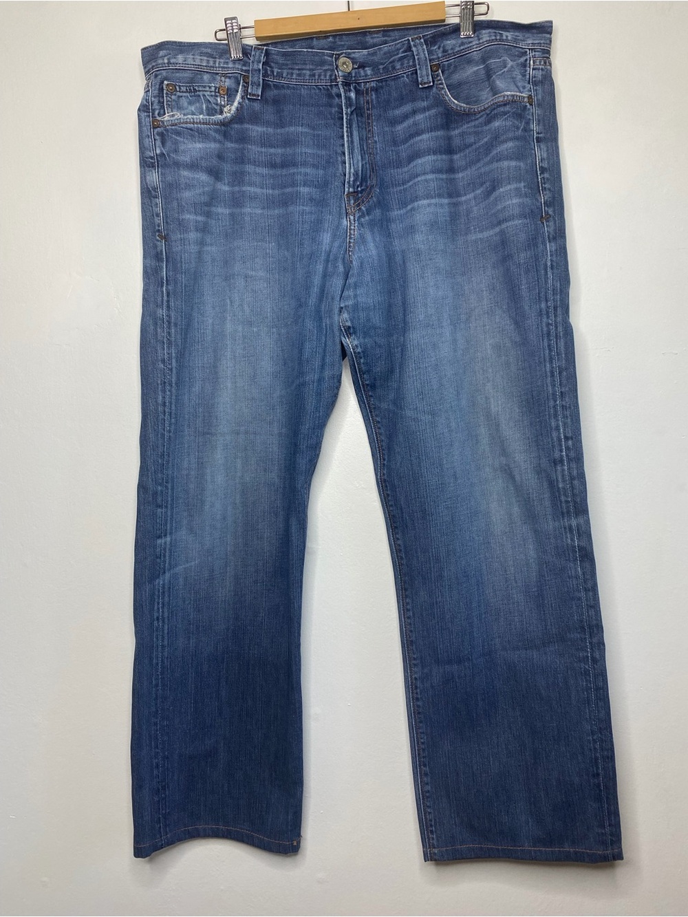 Vintage Lucky Dungarees by Gene Montesano, straight leg long inseam, size 38